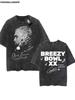 Chris Brown Tag Tshirt Breezy Bowl XX Tour  Oversized T shirt Washed Vintage  Cotton Hiphop Streetwear CB