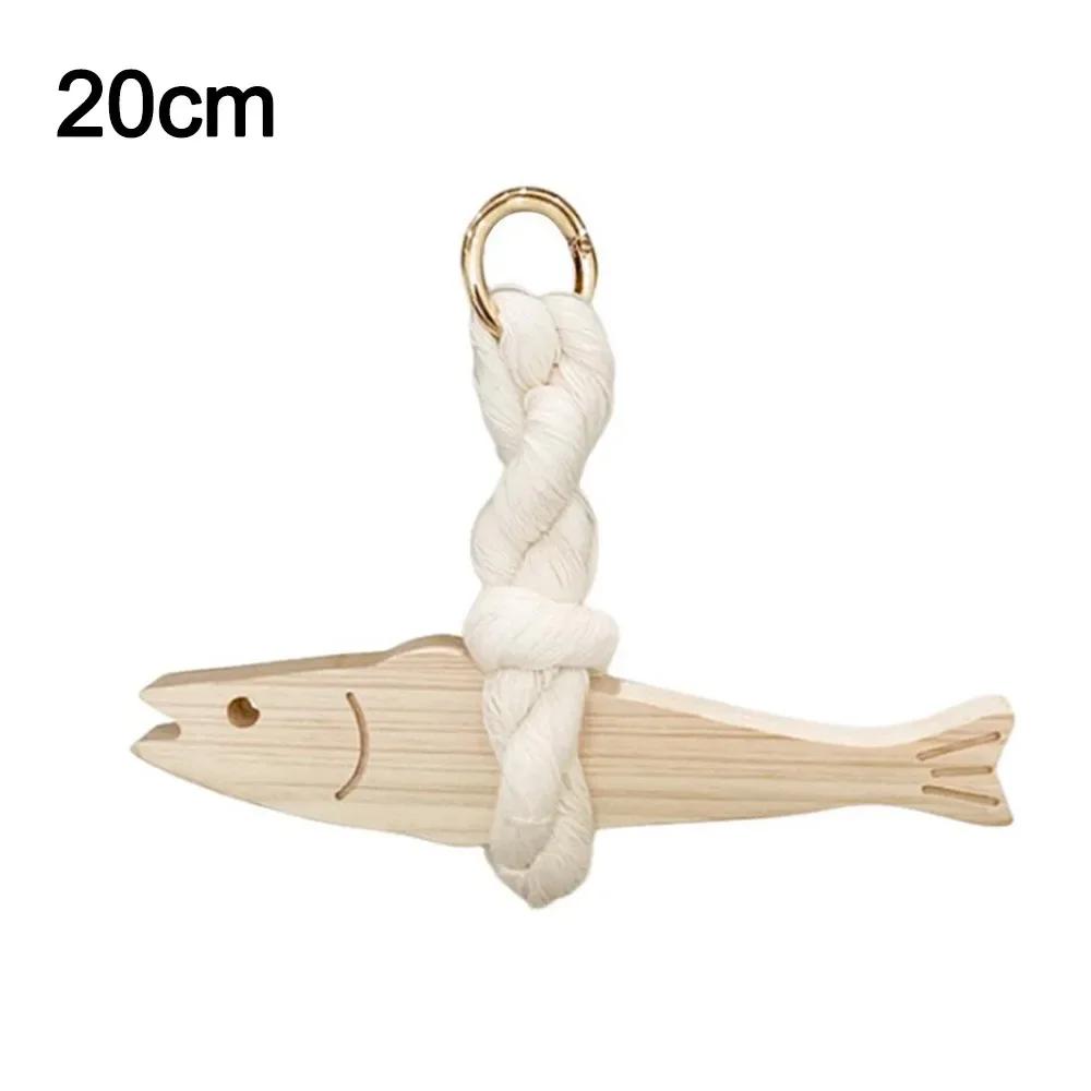 Funny Wooden Door Pendant Ultra-thin Fish Car Ornament Lightweight Saves Space Wall-mounting Fish Hangable Pollack Charm Crafts
