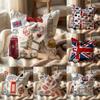 Подушка с принтом LOVE England, чехол для подушки для разных помещений, дома и автомобиля - Двусторонний, мягкий и прочный для ежедневного использования