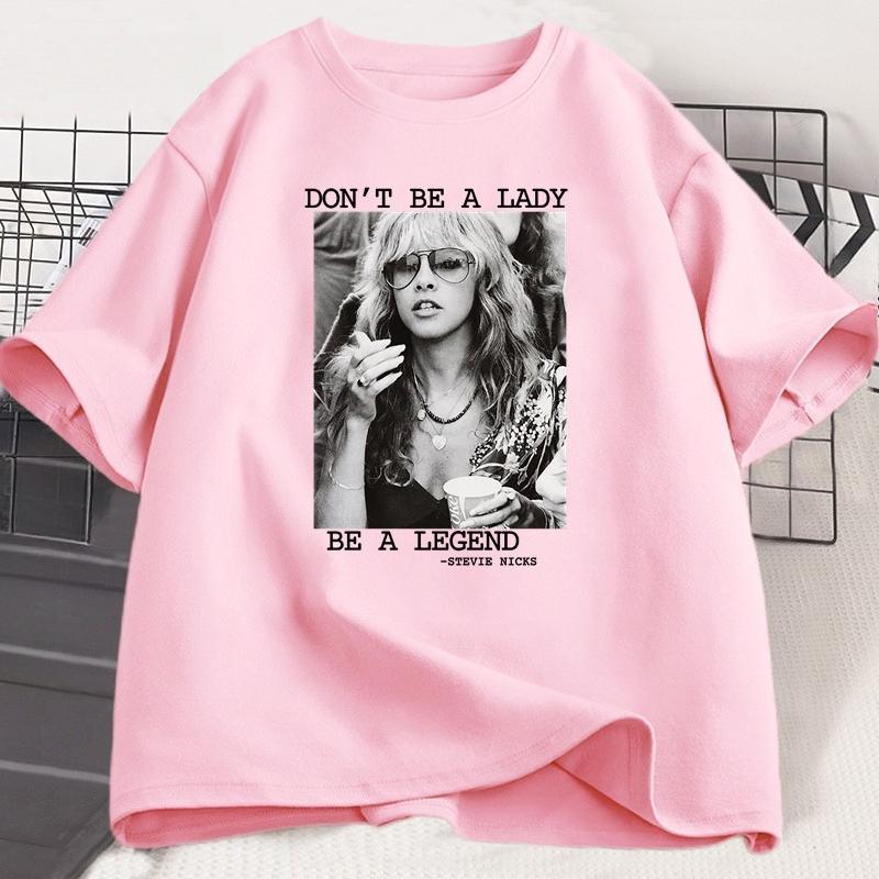 Dont Be A Lady Be A Legend Tshirt Vintage Hip Hop Graphic T Shirts Cotton Unisex Short Sleeve Tshirt Harajuku Streetwear Tops