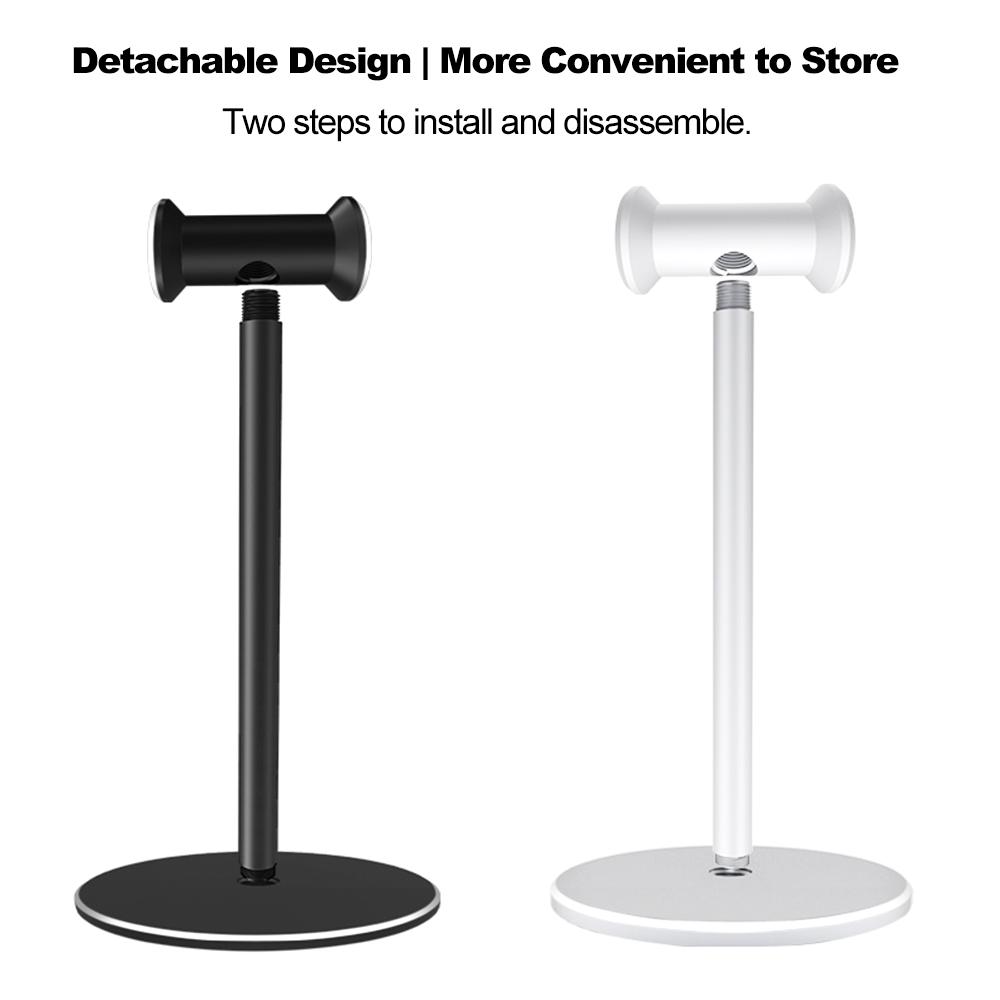 Металлический держатель для наушников, алюминиевая опорная планка, гибкий подголовник с силиконовой накладкой для проводных беспроводных игровых гарнитур