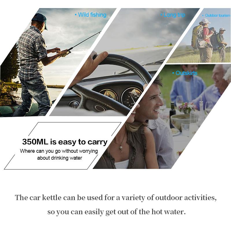 Контроль температуры 12 В 24 В автомобильный электрический чайник с кристаллическим подогревом умная чашка Mutil-выбор вареная и изолированная кружка для путешествий