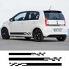Модные гоночные полосы автомобильные наклейки Декор для Skoda Fabia Karoq Citigo Visions SuperB The Yeti Octavia Виниловая наклейка