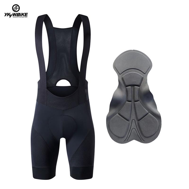 Мужские летние велошорты с лямками YKYWBIKE - Дышащие, Влагоотводящие, Дизайн с вырезами.