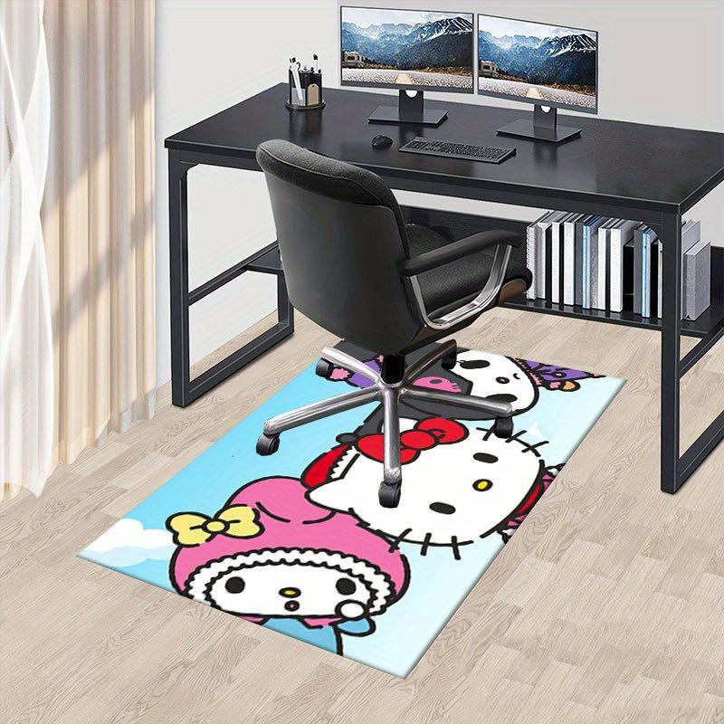 1pc Sanrio Melody Mermaid Printed Office Carpet Rectangle Rug Under The Table,Perfect Room Decor for Living Room, Bedroom, Kitchen, Non-slip Floor Mat