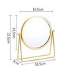 Vintage Nordic Dressing Table Makeup Mirror Portable Revolving Bathroom Dressing Mirror Bathroom Accessories Decoration Mirrors