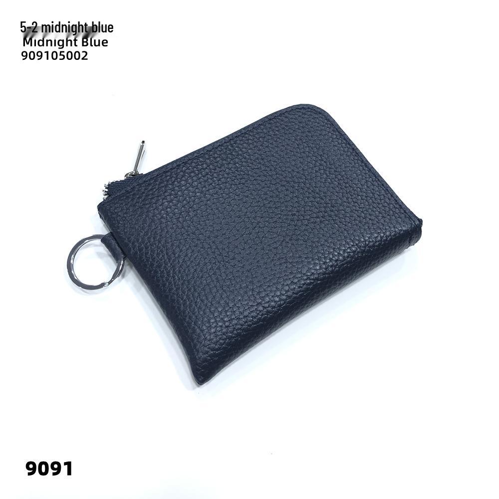 Многофункциональный кошелек из коровьей кожи для монет и визитниц с кольцом для ключей