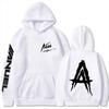 Anuel AA Hoodies Autumn Fleece Hoodie Men's Anuel AA Real Hasta La Muerte Printed Sweatshirts Rapper Loose Pullover Streetwear