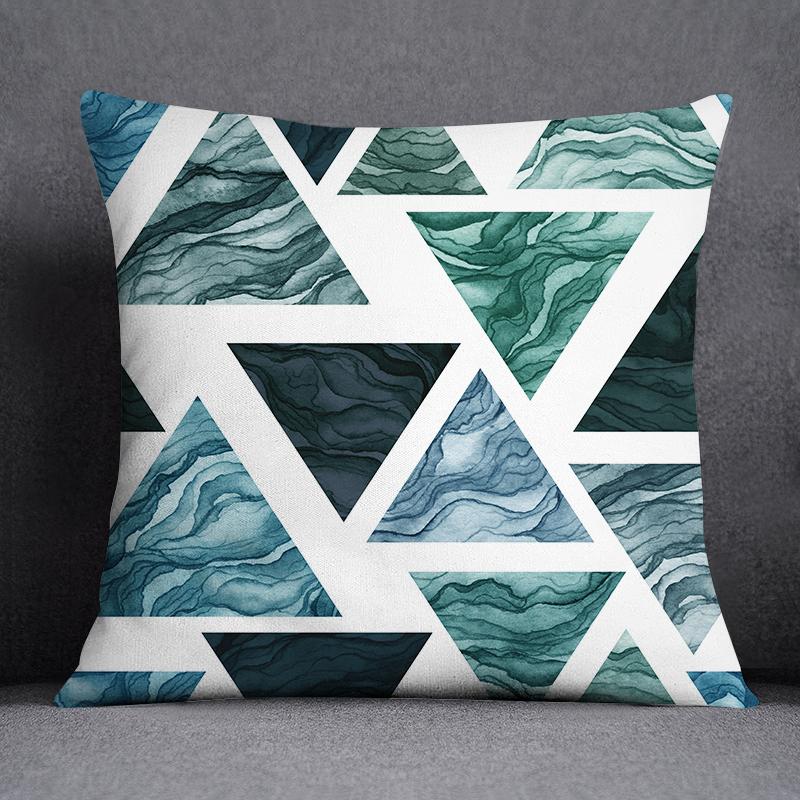 Новый темно-зеленый цветочный узор животного, украшение для дома, наволочка, современный простой квадратный офисный диван, декоративные чехлы для подушек