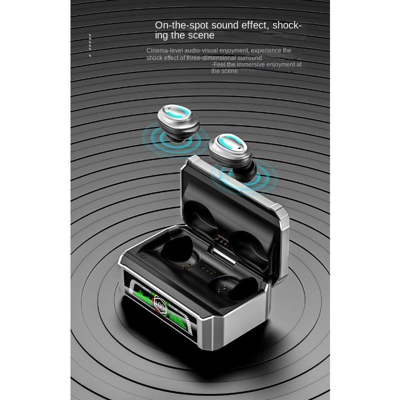 New Bluetooth Wireless Headset Tws Game Mecha Digital Display Headset CQ-01 Low Latency In-ear Headset