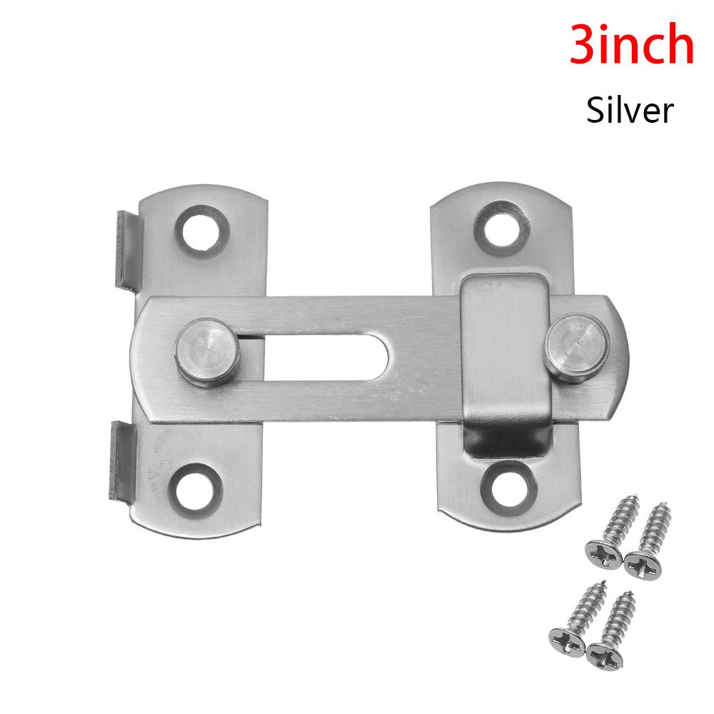 Clasp Security Silent Gate Buckle Stainless Steel Cabinet Catches Window Catch Lock Hasp Door Bolt