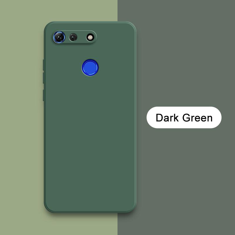 Квадратный жидкий силиконовый чехол для Honor View 10 20 V10 V20 Lite Мягкий противоударный чехол View10 View20 Мобильный телефон Funda