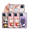 Для Samsung A15 A35 A55 A73 S24 Xiaomi 13T 12T 11T Redmi Note 13 12 11 Pro 12S iPhone милый чехол из твердого стекла и мягкого силикона с изображением панды и кролика