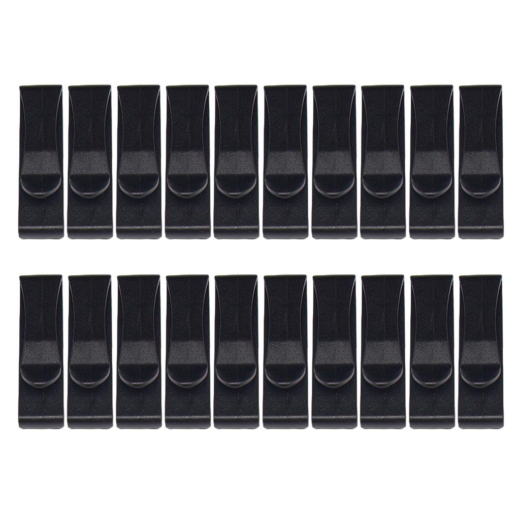 20 шт. Пластиковый зажим для концов стропы, быстросъемный фиксатор, соединительная пряжка для организации ремней рюкзака/сумки, прост в использовании