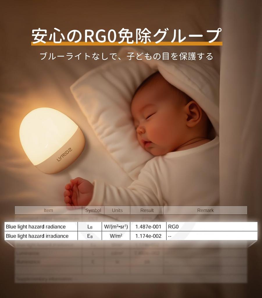 Lyridz Bedside Lamp, Nursing Light, Touch Sensor Night Light, ColorBrightness Adjustable, Ambient Lighting, USB Charging, 3000mAh Large Capacity,