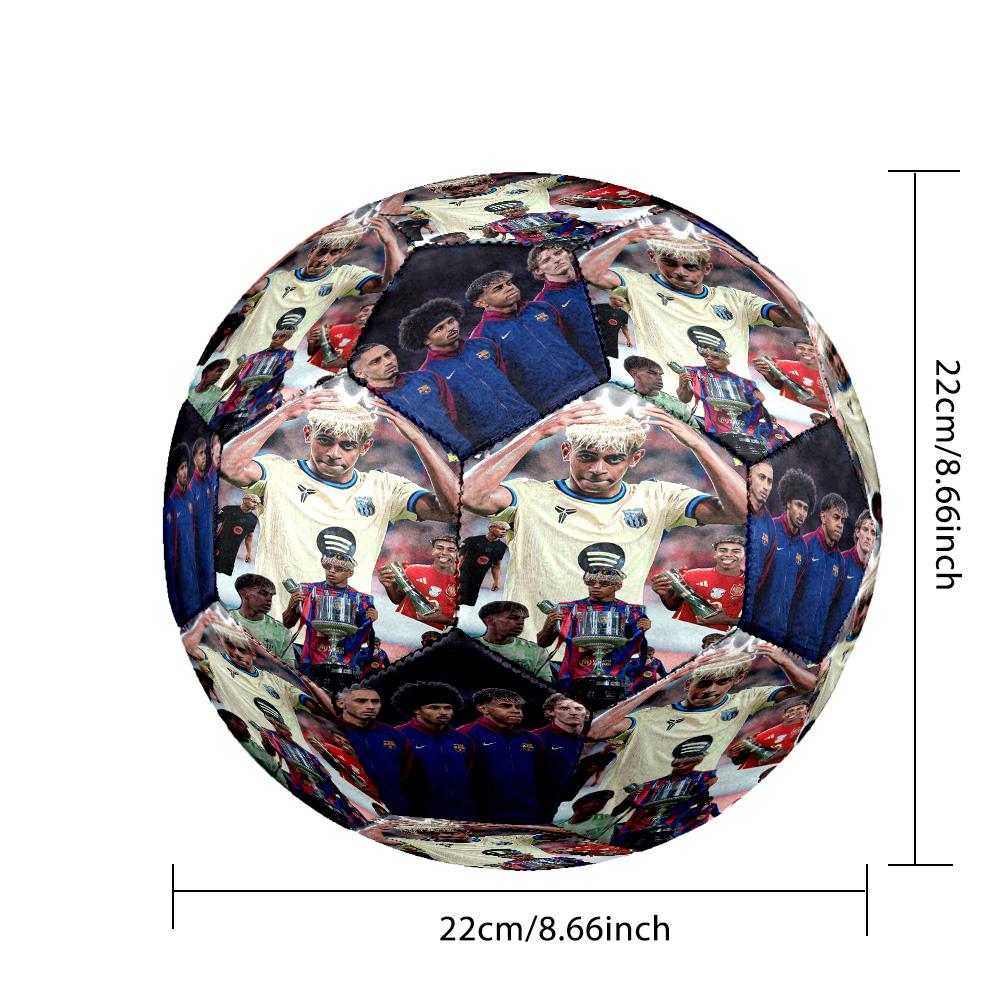 Lamine Yamal 19 Breakthrough Size 5 Football Machine-Stitched Indoor/Outdoor Universal Football Soccer Accessory