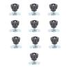 10PCS L Track Threaded Stud Fittings Silver Color M8 Threaded Double Stud Lug for Van Pickup Truck 40mm   1.57in