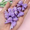 For Crafted DIY Findings Jewelry Making Bowknot Acrylic Big Bow Loose Beads 32.3*36.6mm 6Pcs Handcrafted Beading Neclace Bracelet