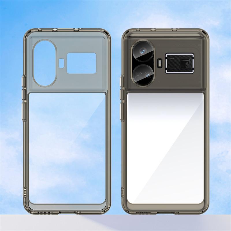 HATOLY для Realme GT5 чехол Realme GT GT5 чехол роскошный прозрачный чехол для ПК противоударный силиконовый защитный чехол для телефона Realme GT5