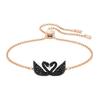 Браслет Double Black Swan Sparkling Crystal Женский браслет Розовое Золото 5344132