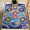 Decorative Cardcaptor Sakura Flannel Blanket Print Warm Comfortable Throw for Sofa Bed Chair Travel Picnic Anime Gift-Xin