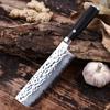 Damascus Steel Japanese Nakiri Knife Kitchen Knives Meat Cleaver Knife Cutter