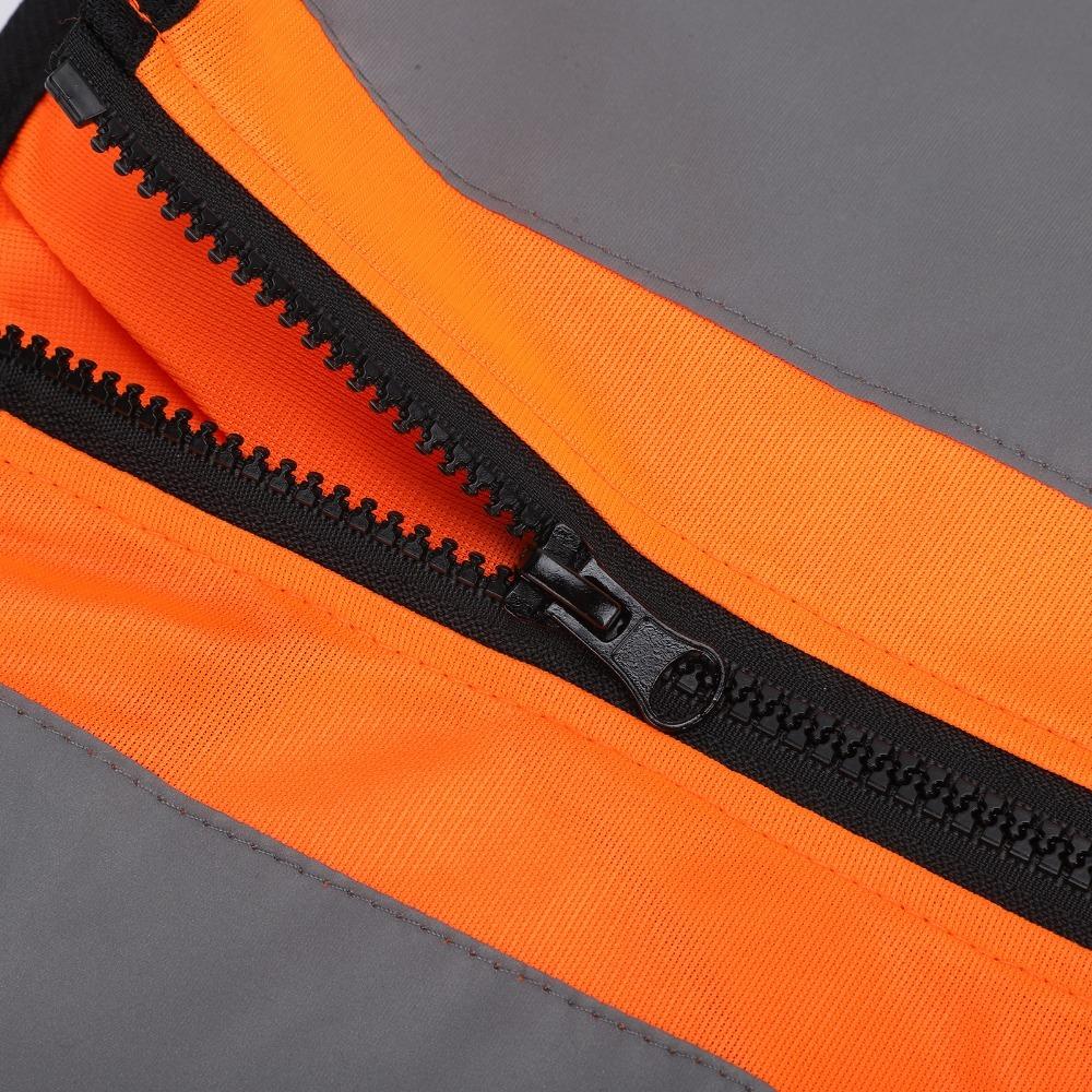 Polyester Thin Fabric Reflective Dog Vest Fluorescent Orange Dog Safety Jacket Daily Outdoor Trip
