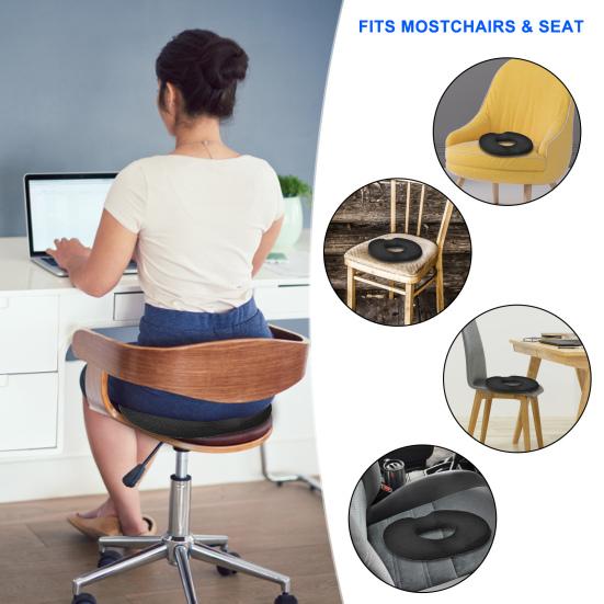 Подушка сиденья, удобное сидение, медленный отскок, облегчение давления, посадка на бедрах, послеродовые подушки для стула в форме пончика, товары для дома