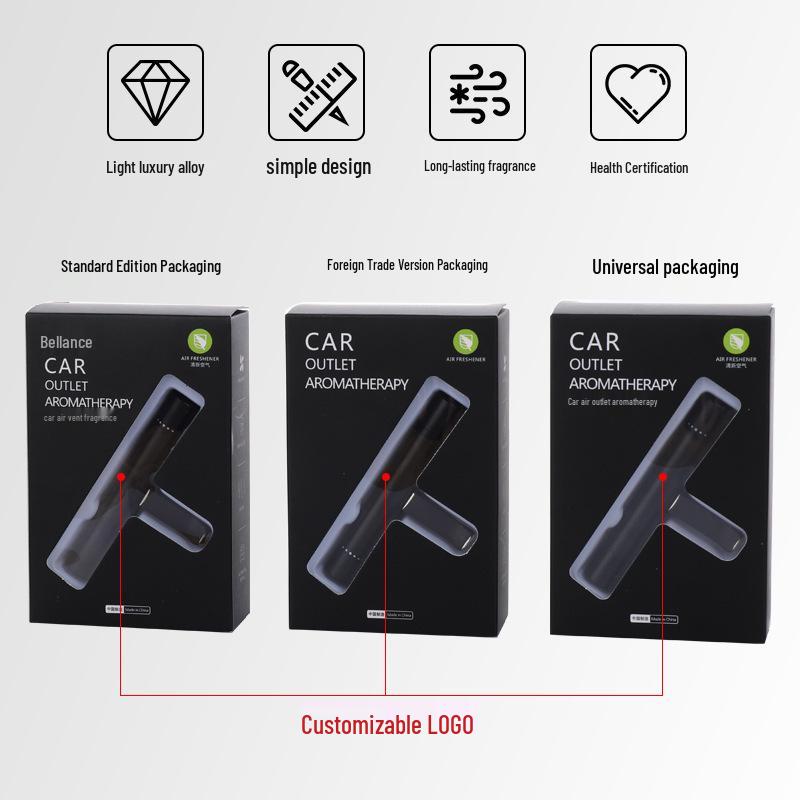 Men's Car Air Vent Perfume Ornament - Solid Balm Aromatherapy with Long-Lasting Light Fragrance