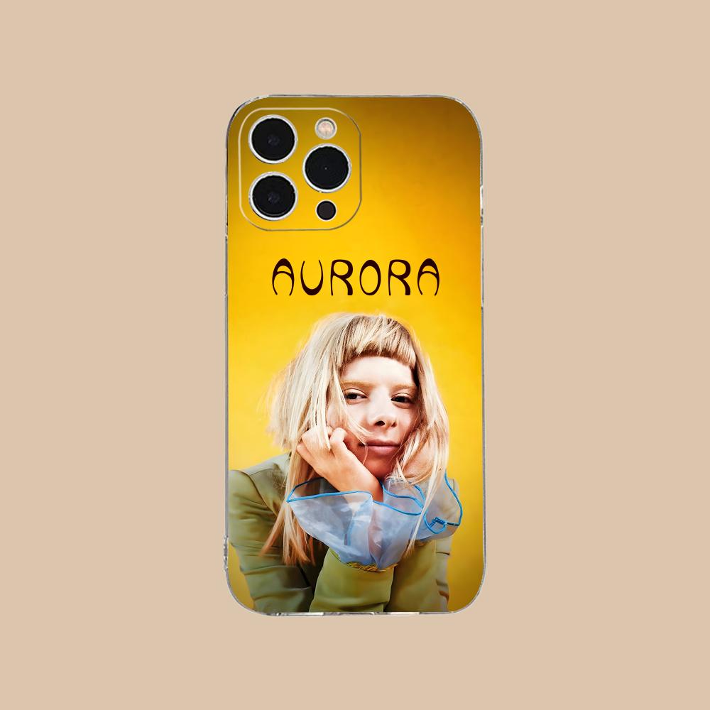 Прозрачный чехол из ТПУ Aurora Aksnes для iPhone 17 16 15 14 13 12 11 X XR XS Air Pro Max Plus Mini Цветная накладка
