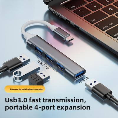 4-портовый USB C-концентратор, многопортовый адаптер для ноутбука, ПК, телефона, расширение возможностей подключения с помощью разветвителя типа C