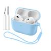 For Airpods Pro 3 2025 New Silicone Case Earphone Accessories with Cleaner Kit & Lanyard Full Protective Cover for Airpods Pro 3