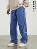 Men's 2025 Retro Embroidered Straight-Leg Pants for Spring/Summer