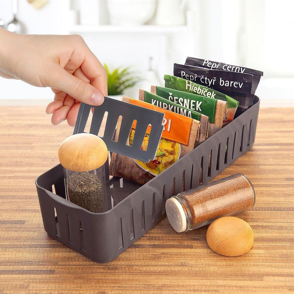 Organizer na Przyprawy Pojemnik Kuchenny na Torebki do Szuflady Szafki