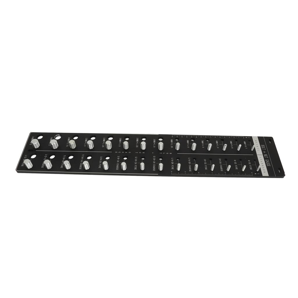 Nut and Bolt Thread Checker 28 Size Inch and Centimeter Carbon Steel Aluminium Alloy Accurate Easy
