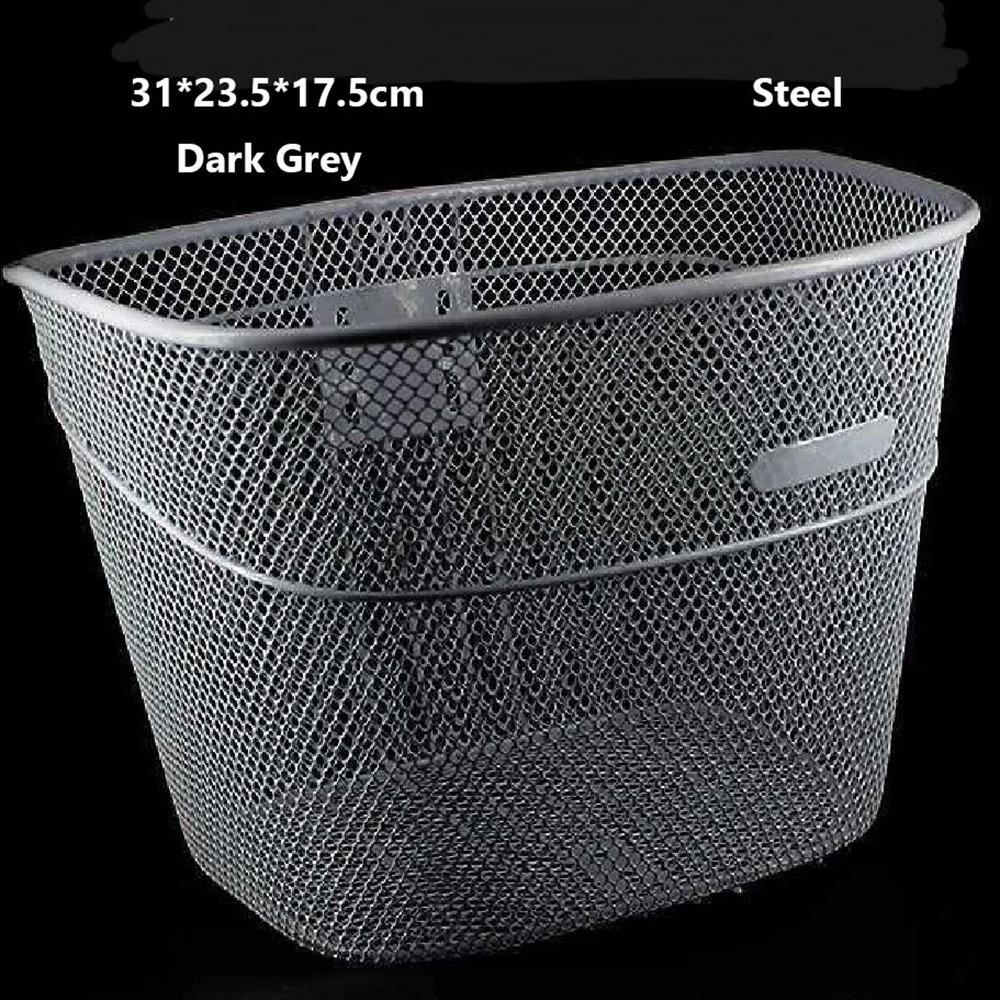 10 Стилей Пластиковая и Стальная Корзина Пластиковая и Стальная Велосипедная Корзина для Хранения Продуктов Велосипедные Аксессуары