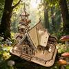 3D Деревянный домик-пазл Модель для сборки своими руками Набор Ручная работа Подарок Декор для дома Подарок на день рождения/День святого Валентина Отлично подходит для повседневного использования