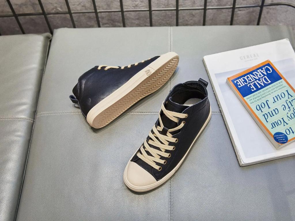 Fashion Women Genuine Leather Sneakers Spring High-top Casual Shoes Autumn First Layer Cowhide Ladies High Top Vulcanized Shoes Sneakers