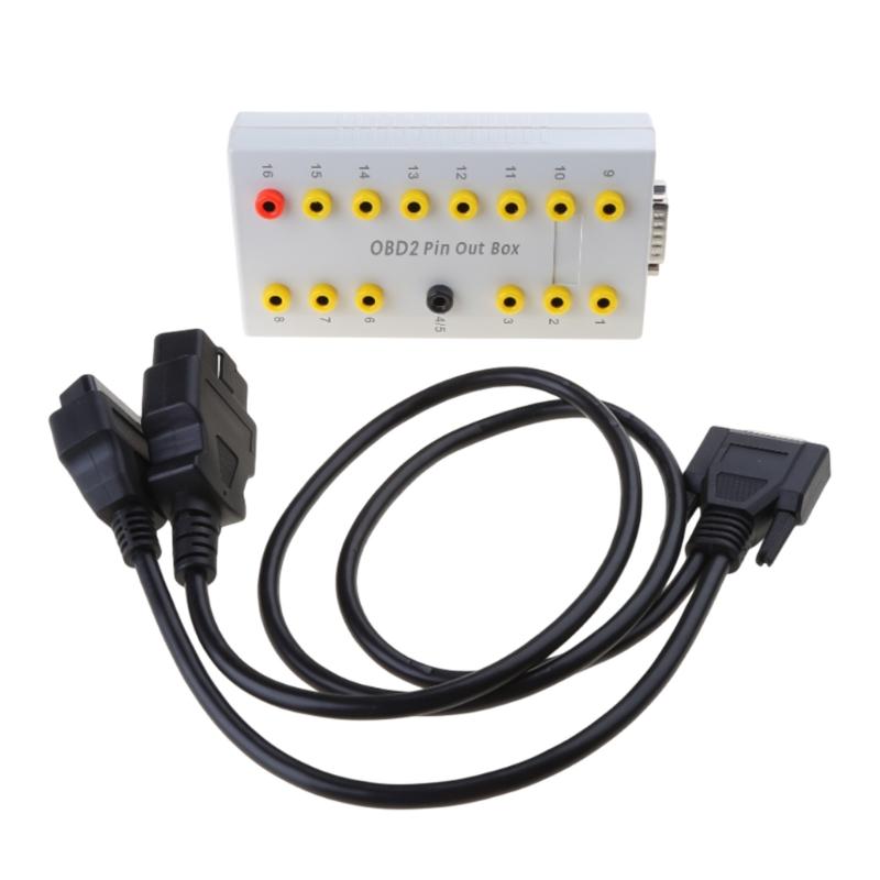 Автомобильный детектор протоколов OBD2, тестовая коробка для диагностики OBD CAN