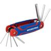 Folding Hex Keys - WORKPRO - 1.5-8 Mm - Plastic - Hex - 17 X 6 X 6 Cm