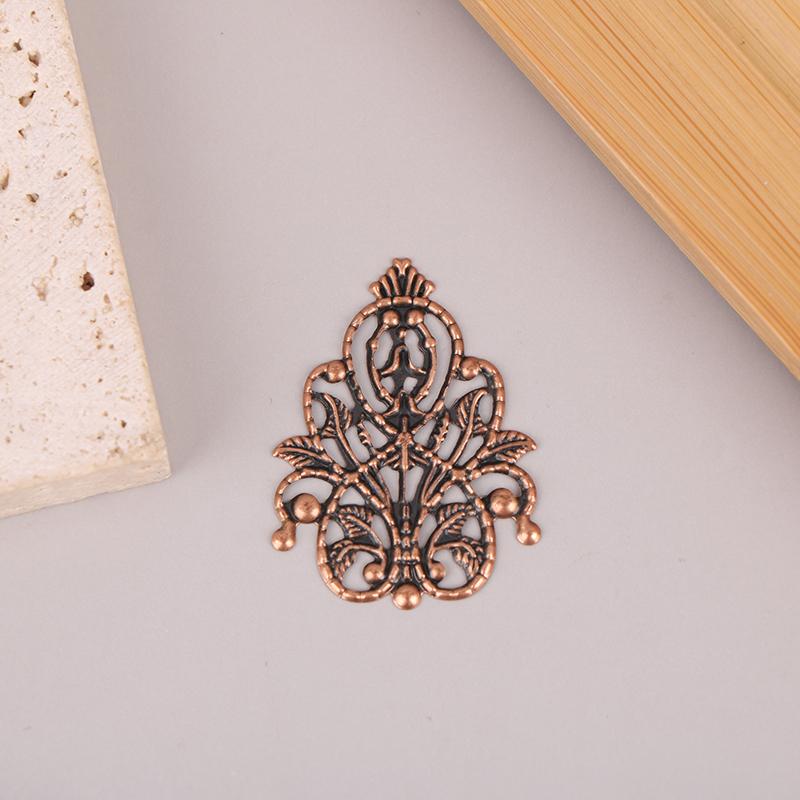 20Pcs Bronze/Copper/Gold/Silver Filigree Wraps Flower Connectors Metal Crafts Gift Decoration Diy Accessories