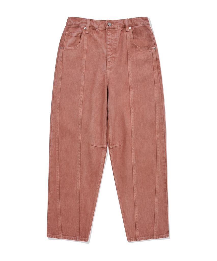 FALLETT Pigment Curved Pants Pink