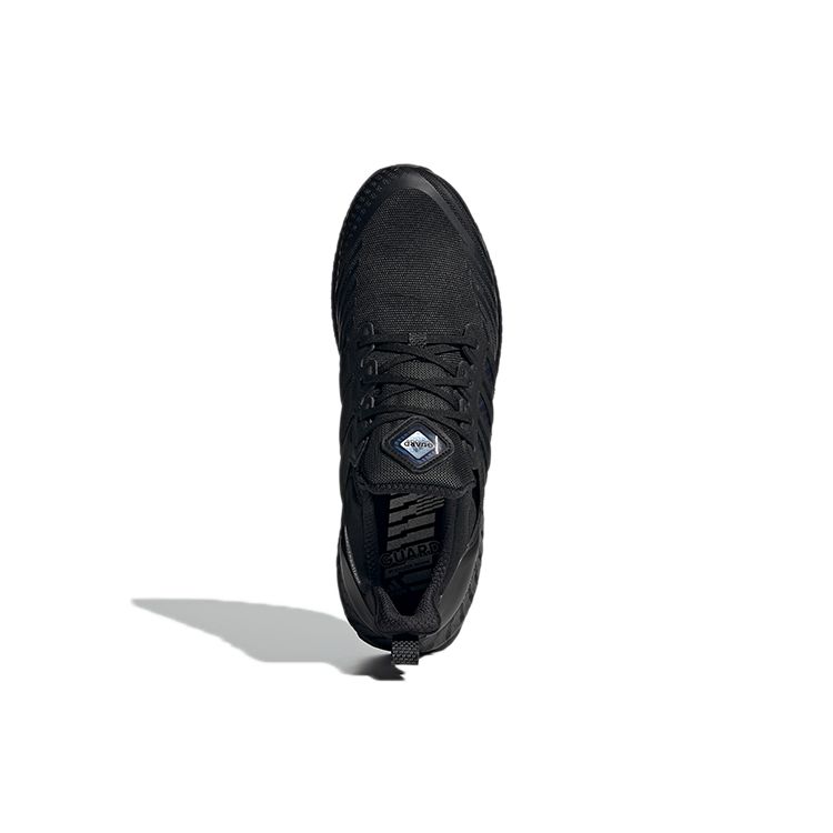 Adidas Очень толстая подошва, защита от скручивания, удобная амортизация, низкий верх, унисекс кроссовки, черные GX3573