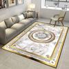 Golden Luxury Style Carpet Living Room Marble Pattern Large Size Antiskid Rugs Machine Washable Entrance Door Mat Room Bathroom
