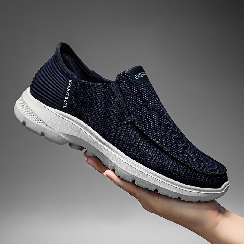 Fashion Hot Sale Men Casual Shoes Slip On Canvas Shoes Comfortable Walking Flats for Man Non Slip Soft Loafers Moccasins Summer Sneakers