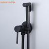 Portable Bidet Sprayer Set Black Bidet Faucet Stainless Steel Toilet Faucet Hot Cold Water Mixer Bathroom Shower Head