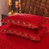 2 шт. клетчатая бархатная наволочка с кристаллами и застежкой-молнией с рюшами в стиле деко, мягкая и теплая однотонная прямоугольная наволочка