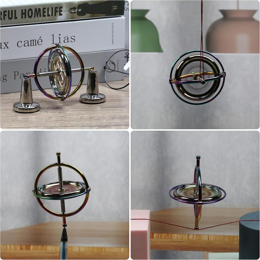 Точный гироскоп металлический антигравитационный волчок балансировочная игрушка образовательный подарок AG002