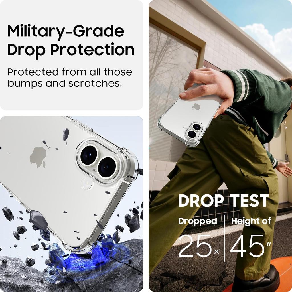 Силиконовый противоударный чехол для iPhone 17 17E 16 Pro Max 15 Plus 14 13 Mini 12 11 X Xs Xr Se 2022 2020 7 8 16Pro 15Pro Защитная крышка для телефона Аксессуары