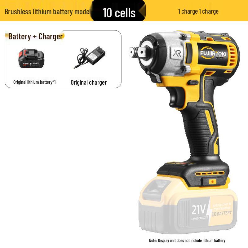 Бесщеточный электрический ударный гайковерт с высоким крутящим моментом и литиевой батареей для авторемонта